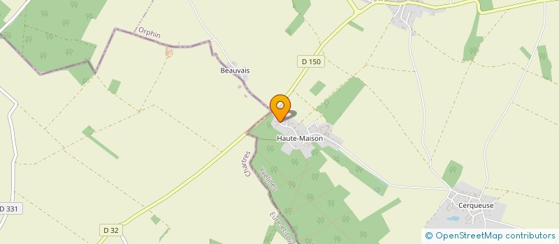 localisation de l'entreprise ETUDE REALISATION INSTALLATION CLASSIQUE SON &LUMIERES (E.R.I.C.S.L.)  ORPHIN