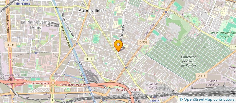 localisation de l'entreprise ETUDE REALISATION INSTALLATION ELECTRICI  AUBERVILLIERS