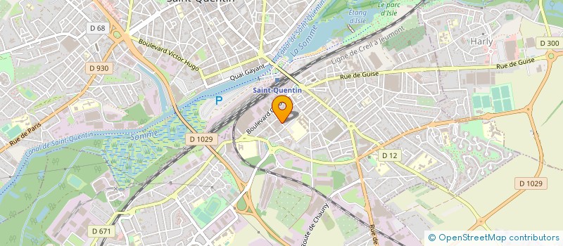 localisation de l'entreprise ETUDE REALISATION MANUTENTION AUTOMATIQU à SAINT-QUENTIN