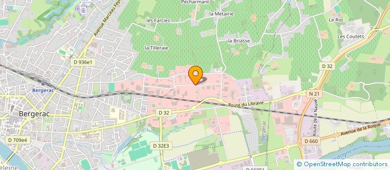 localisation de l'entreprise ETUDE REALISATION TECHNIQUE TABACOLE à BERGERAC