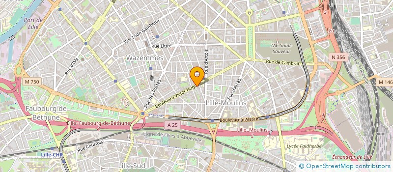 localisation de l'entreprise ETUDE REALISATION TRAVAUX SOUS TRAITANCE à LILLE