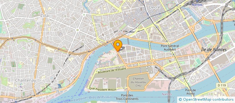 localisation de l'entreprise ETUDE RECHERCHE PSYCHOLOGIE ENERGETIQUE à NANTES