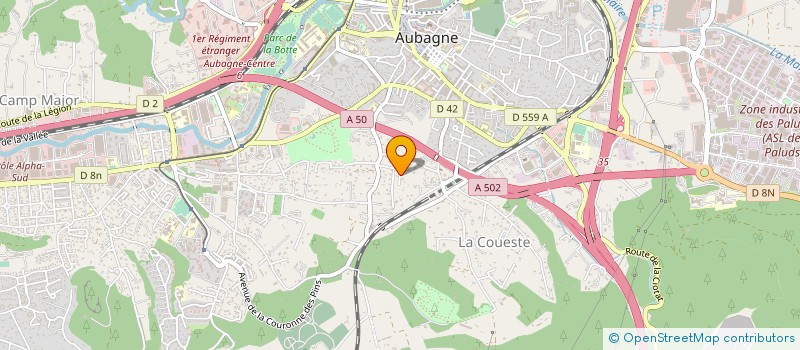 localisation de l'entreprise ETUDE RECHERCHE REALISATION ENVIRONEMENT à AUBAGNE
