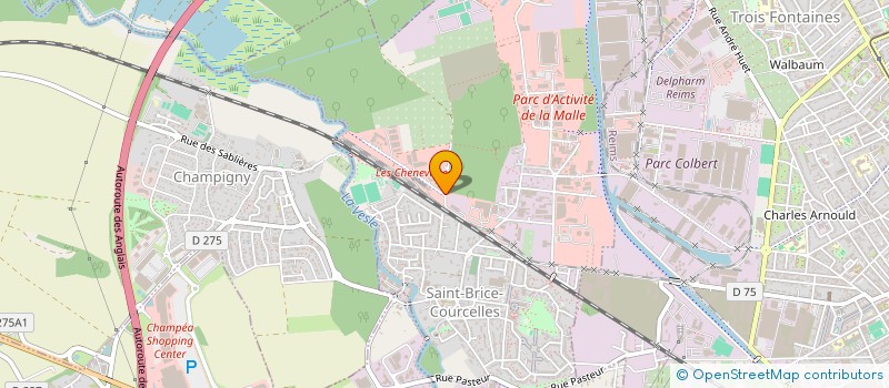 localisation de l'entreprise ETUDE RECHERCHE SCIENTIFIQUE  SAINT-BRICE-COURCELLES