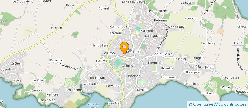 localisation de l'entreprise ETUDE REGROUPEMENT SERVICES D'AIDE A DOMICILE PUBLICS OUEST VANNES AGGLO à ARRADON
