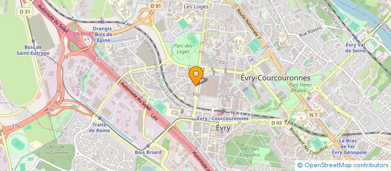 localisation de l'entreprise ETUDE ROL à EVRY-COURCOURONNES