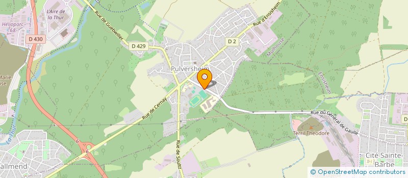 localisation de l'entreprise ETUDE SERVICE TOITURES  PULVERSHEIM