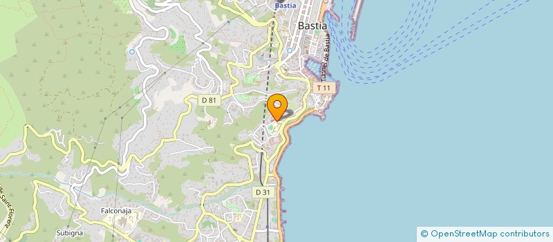 localisation de l'entreprise ETUDE STRUCTURE BATIMENT CORSE à BASTIA