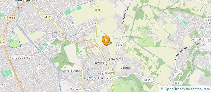 localisation de l'entreprise ETUDE TECHNIQUE COORDINATION INGENIERIE à LAUNAGUET