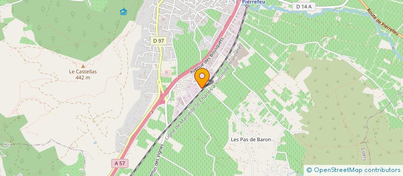 localisation de l'entreprise ETUDE TECHNIQUE ELECTRONIQUE PROFESSIONN à CUERS