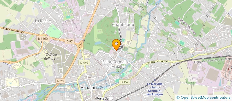 localisation de l'entreprise ETUDE TECHNIQUE GOMES- E T G à SAINT-GERMAIN-LES-ARPAJON