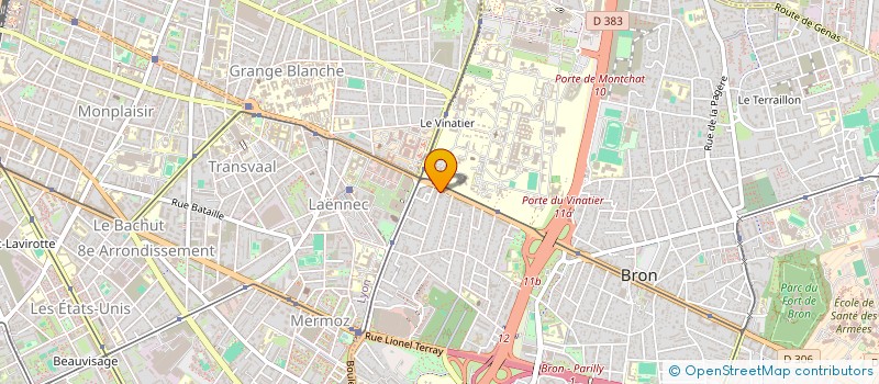 localisation de l'entreprise ETUDE TRAVAUX ET SERVICES DU BATIMENTS à BRON