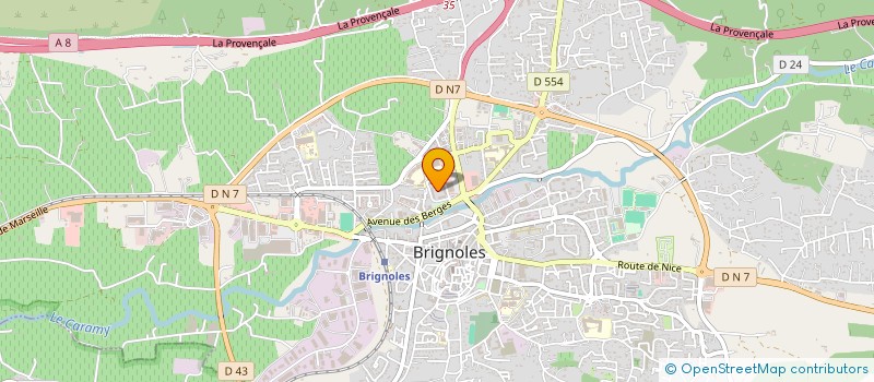 localisation de l'entreprise ETUDE TUYAUTERIE CHAUFFAGE PLOMBERIE à BRIGNOLES