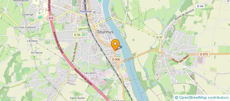 localisation de l'entreprise ETUDECLAT à TOURNUS