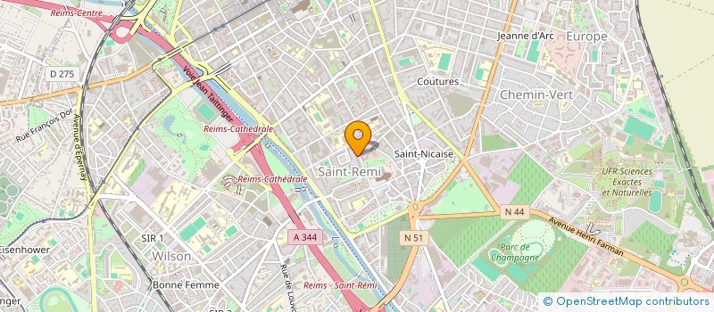 localisation de l'entreprise ETUDELEC à REIMS