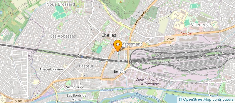 localisation de l'entreprise ETUDELEC 77  CHELLES