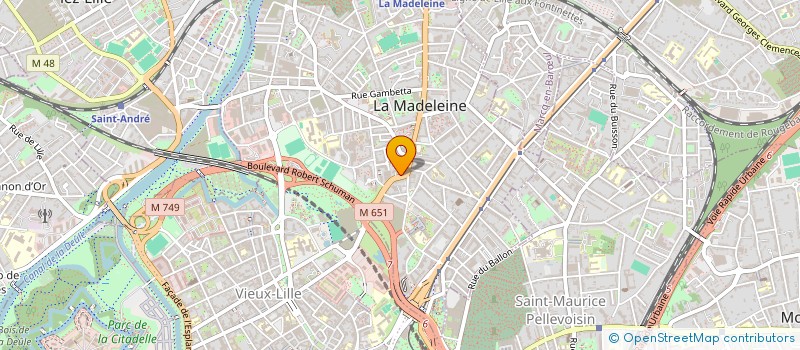 localisation de l'entreprise ETUDES à LA MADELEINE
