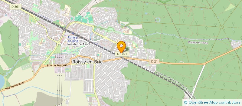 localisation de l'entreprise ETUDES APPLIQ BATIMENT ET INDUSTRIE à ROISSY-EN-BRIE