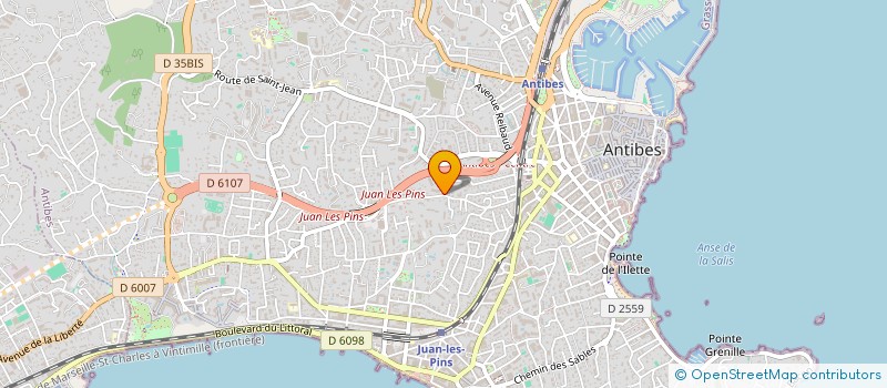 localisation de l'entreprise ETUDES ASSISTANCE SERVICES à ANTIBES