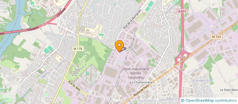 localisation de l'entreprise ETUDES AUTOMATISMES SOFT INGEN INDU EASY à CARQUEFOU
