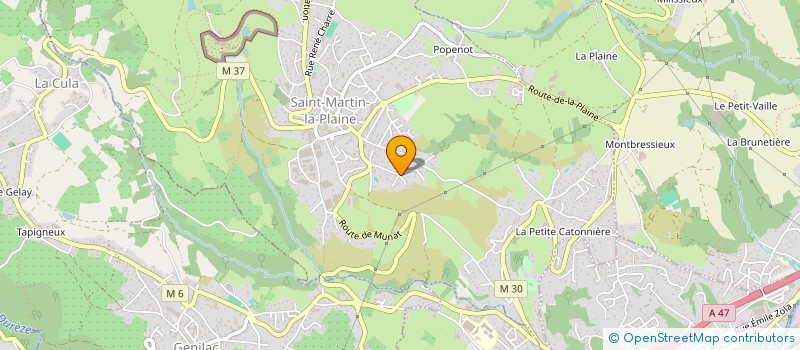 localisation de l'entreprise ETUDES CALCULS INFORMATIQUES ECI  SAINT-MARTIN-LA-PLAINE