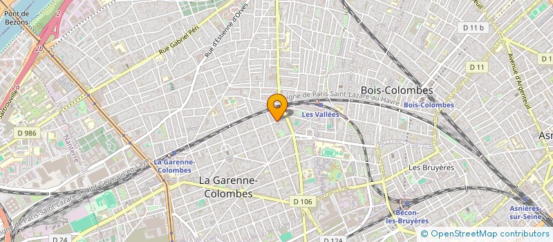 localisation de l'entreprise ETUDES COMMERCES ET ROUTES à LA GARENNE COLOMBES