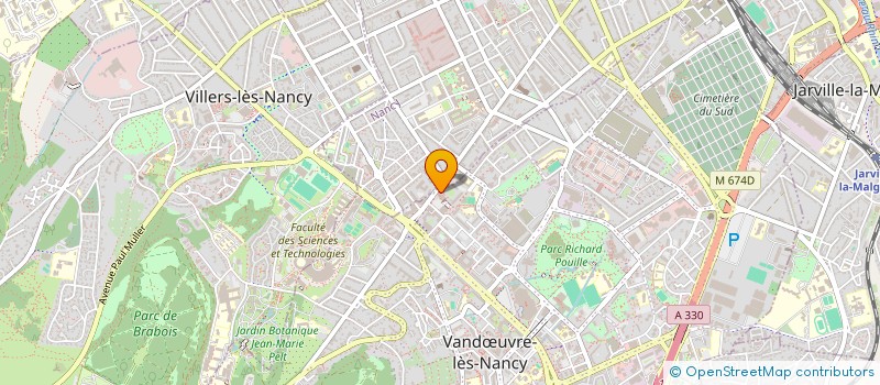 localisation de l'entreprise ETUDES CONCEPT & DEVELOPPEMENT DE LEST à VANDŒUVRE-LES-NANCY