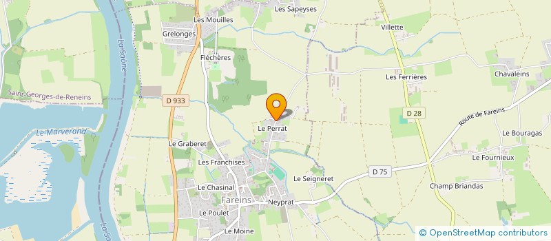 localisation de l'entreprise ETUDES CONCEPTION CABLAGES ELECTRIQUES à FAREINS