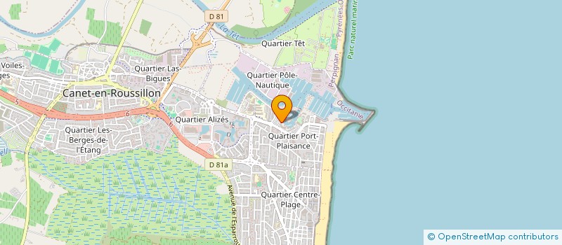 localisation de l'entreprise ETUDES CONCEPTION REALISATION  CANET-EN-ROUSSILLON