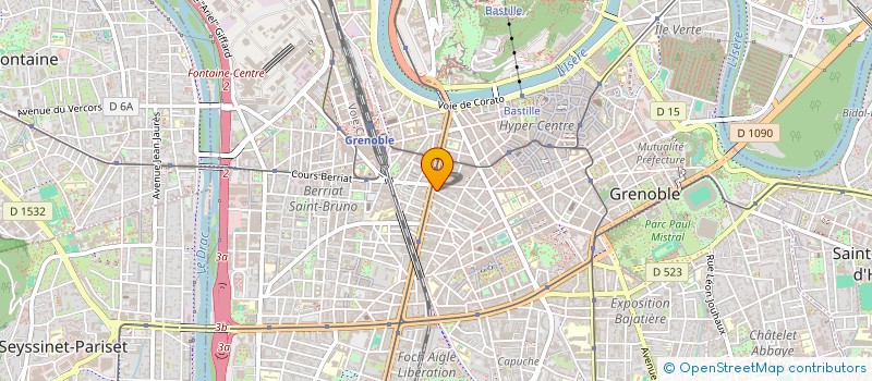 localisation de l'entreprise ETUDES CONCEPTION STRUCTURES à GRENOBLE