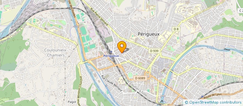 localisation de l'entreprise ETUDES CONCEPTIONS BATIMENTS à PERIGUEUX