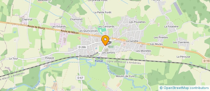 localisation de l'entreprise ETUDES CONCEPTS LOCATIFS  ATTIGNAT