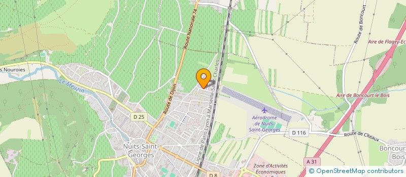 localisation de l'entreprise ETUDES CONCEPTS SECURITE INCENDIE  NUITS-SAINT-GEORGES