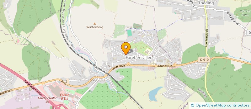 localisation de l'entreprise ETUDES CONSEILS CONTROLES  FAREBERSVILLER