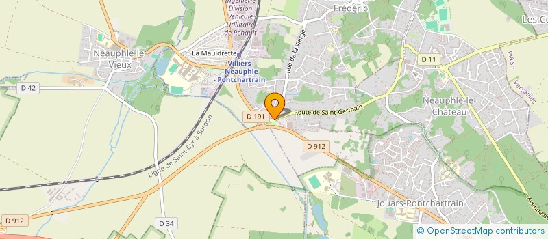 localisation de l'entreprise ETUDES CONSEILS EN LOGISTIQUE DES AFFAIR  VILLIERS-SAINT-FREDERIC