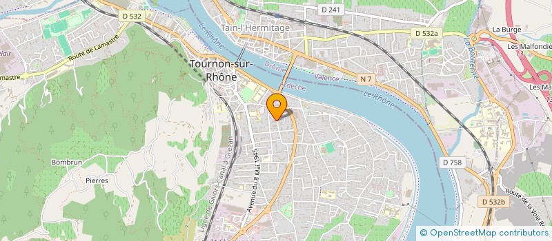 localisation de l'entreprise ETUDES CONSEILS ENERGIES à TOURNON-SUR-RHONE