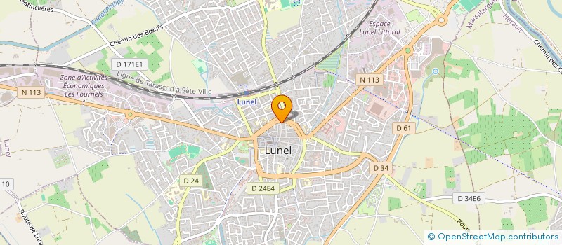 localisation de l'entreprise ETUDES CONSEILS ET TRAVAUX D AMENAGEMENTS  LUNEL