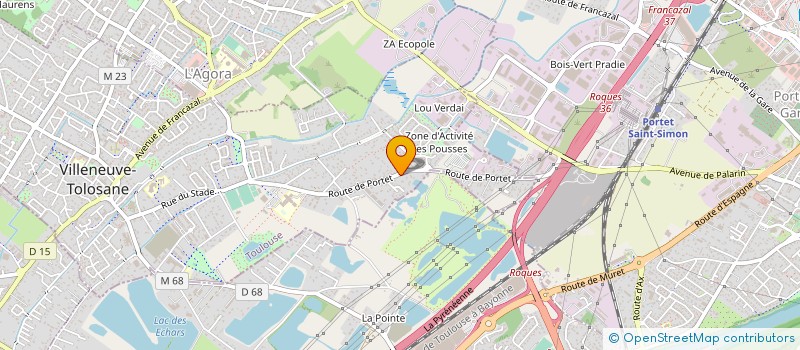 localisation de l'entreprise ETUDES CONSTRUCTIONS ET MAINTENANCE à VILLENEUVE-TOLOSANE