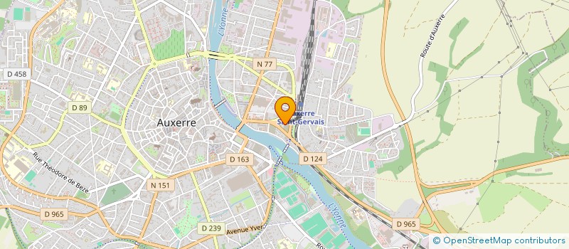 localisation de l'entreprise ETUDES CONSTRUCTIONS IMHOTEP  AUXERRE