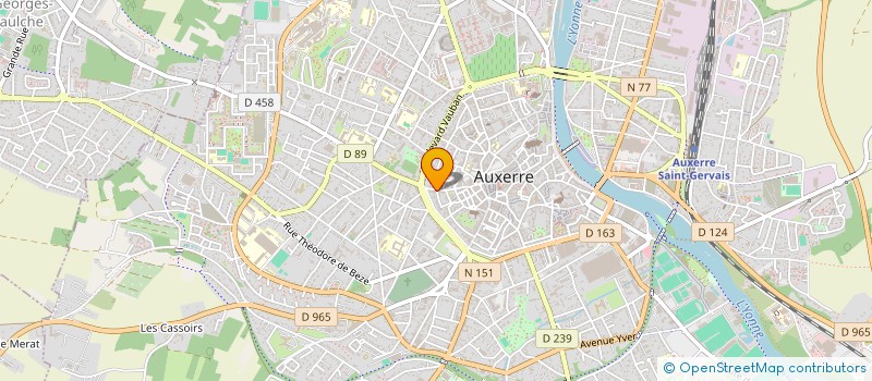 localisation de l'entreprise ETUDES COORDINATION BATIMENT à AUXERRE