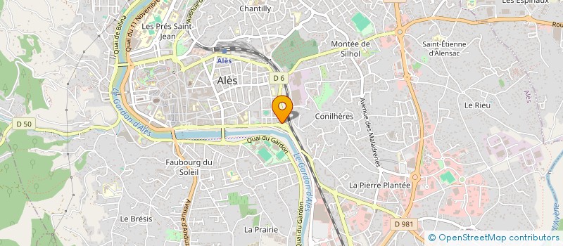 localisation de l'entreprise ETUDES COORDINATION CONSTRUCTION EUROPEENNE à ALES