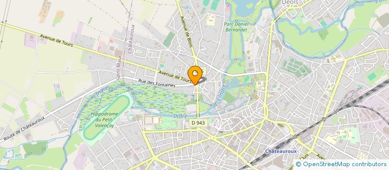 localisation de l'entreprise ETUDES COORDINATION TECHNIQUES BATIMENT à CHATEAUROUX