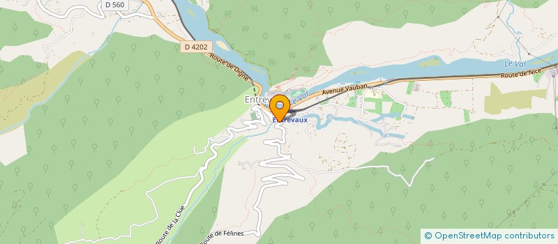 localisation de l'entreprise ETUDES D'AUTOMATISME ET DE SYSTEME INDUSTRIEL ELECTRO-TECHNIQUE à ENTREVAUX