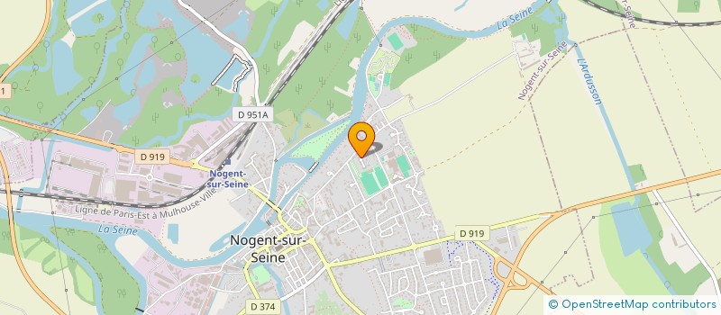 localisation de l'entreprise ETUDES DE RESEAUX SPRINKLER  NOGENT-SUR-SEINE