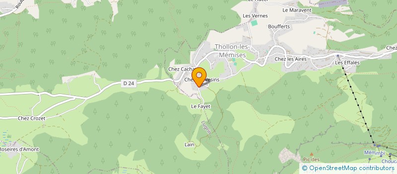 localisation de l'entreprise ETUDES DE STRUCTURES  THOLLON-LES-MEMISES