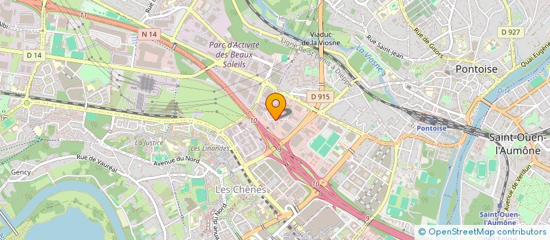 localisation de l'entreprise ETUDES DE STRUCTURES POUR LE BATIMENT à PONTOISE