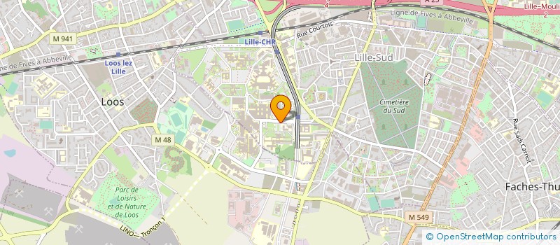 localisation de l'entreprise ETUDES DES PROBLEMES DE LA PREMATURITE à LILLE