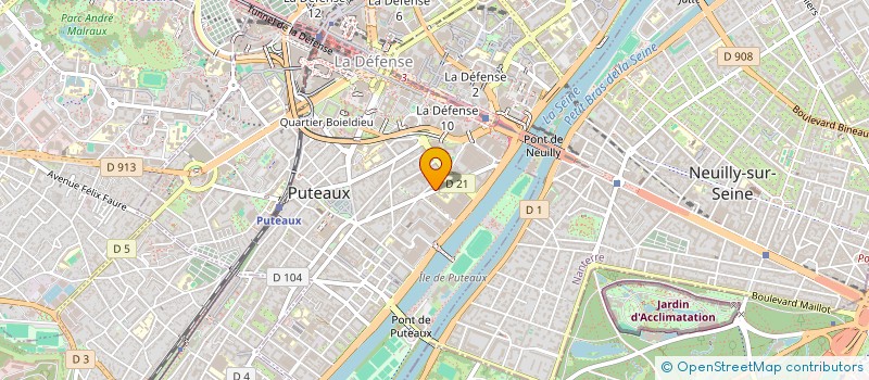 localisation de l'entreprise ETUDES DEVELOPPEMENTS RESEAUX  PUTEAUX