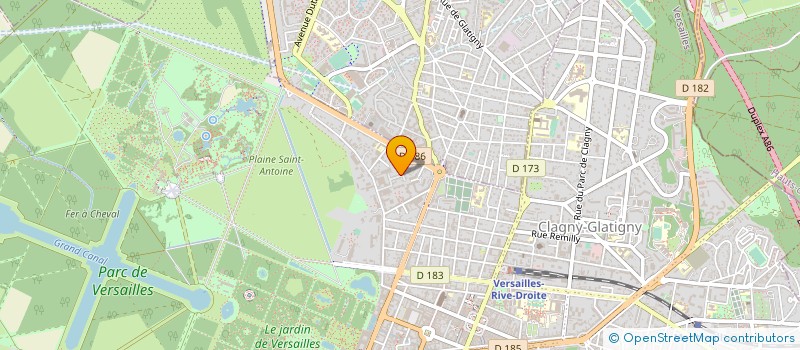 localisation de l'entreprise ETUDES ECONOMIQUES SOCIALES ET TECHNOLOG à VERSAILLES