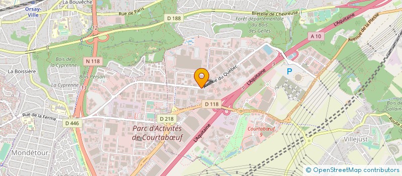 localisation de l'entreprise ETUDES EN GESTION ET ORGANISATION à VILLEBON-SUR-YVETTE
